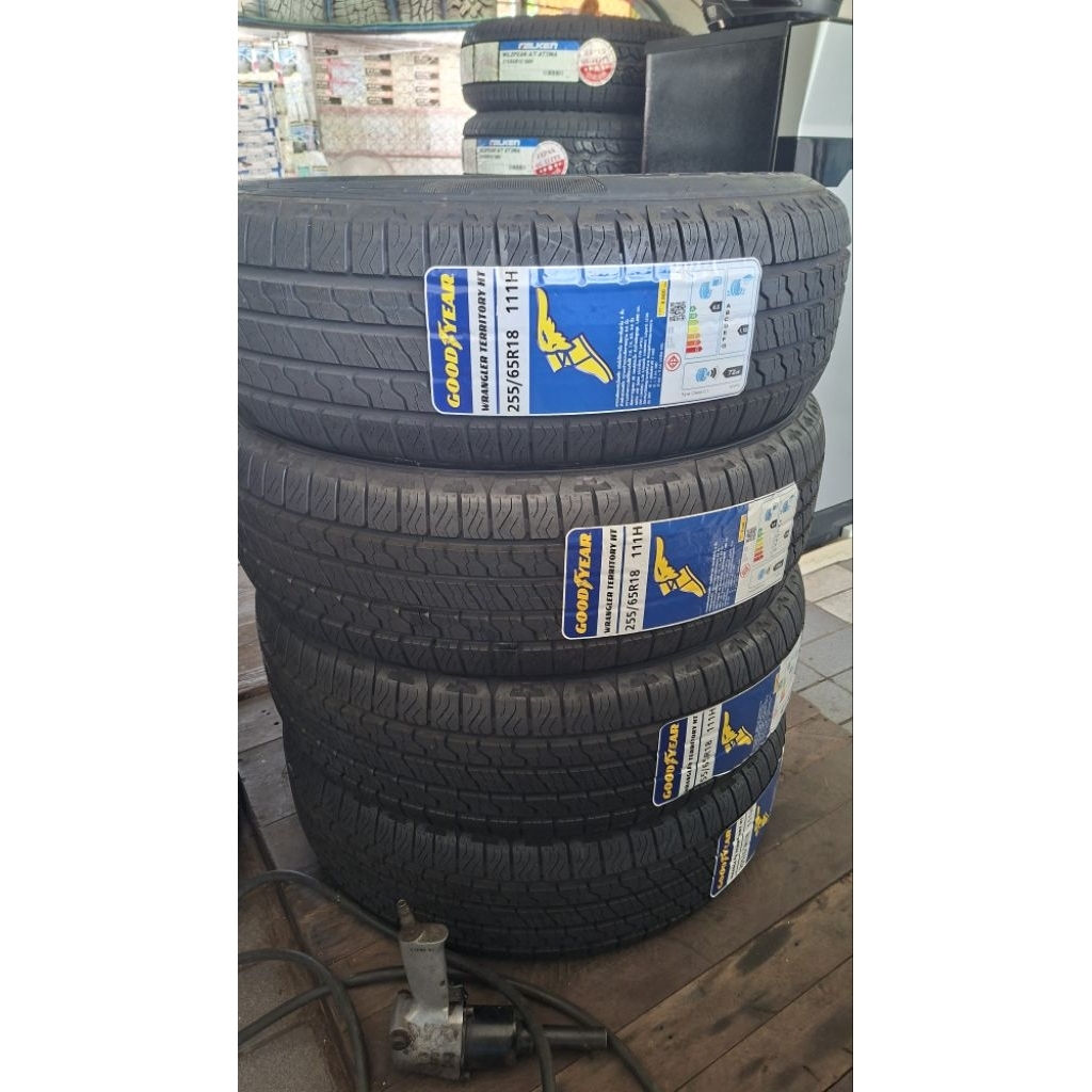 goodyear 255/65r18 ยางใหม่ปี2023 (รวมยาง4เส้น)แถมจุ้มฟรี4ตัว
