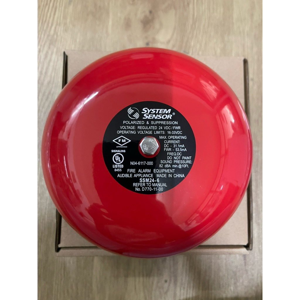 SSM24-6 SYSTEM SENSOR AKARM BELL 6” กระดิ่งเตือน 6นิ้ว