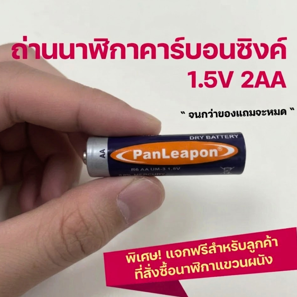 ถ่านนาฬิกา ถ่าน2AA ถ่านธรรมดาคาร์บอนซิงค์ สำหรับนาฬิกาอีโก้คราฟท์