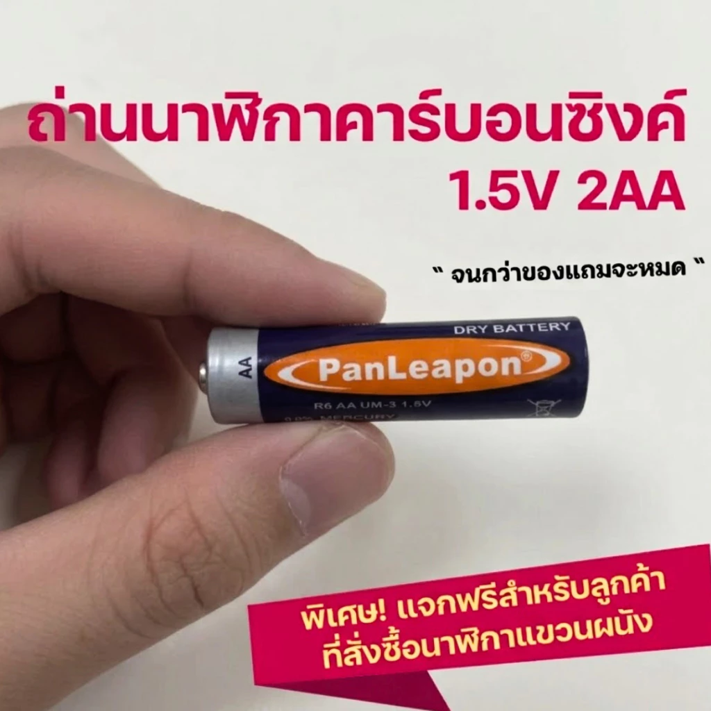 ถ่านนาฬิกา ถ่าน2AA ถ่านธรรมดาคาร์บอนซิงค์ สำหรับนาฬิกาอีโก้คราฟท์