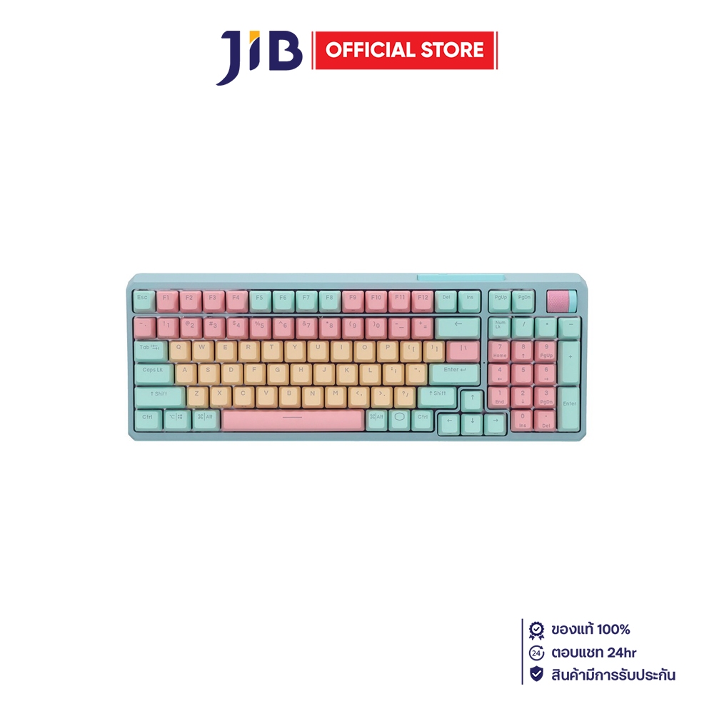WIRELESS KEYBOARD (คีย์บอร์ดไร้สาย) COOLER MASTER MK770 - KAILH BOX V2 WHITE SWITCH RGB EN MACARON M