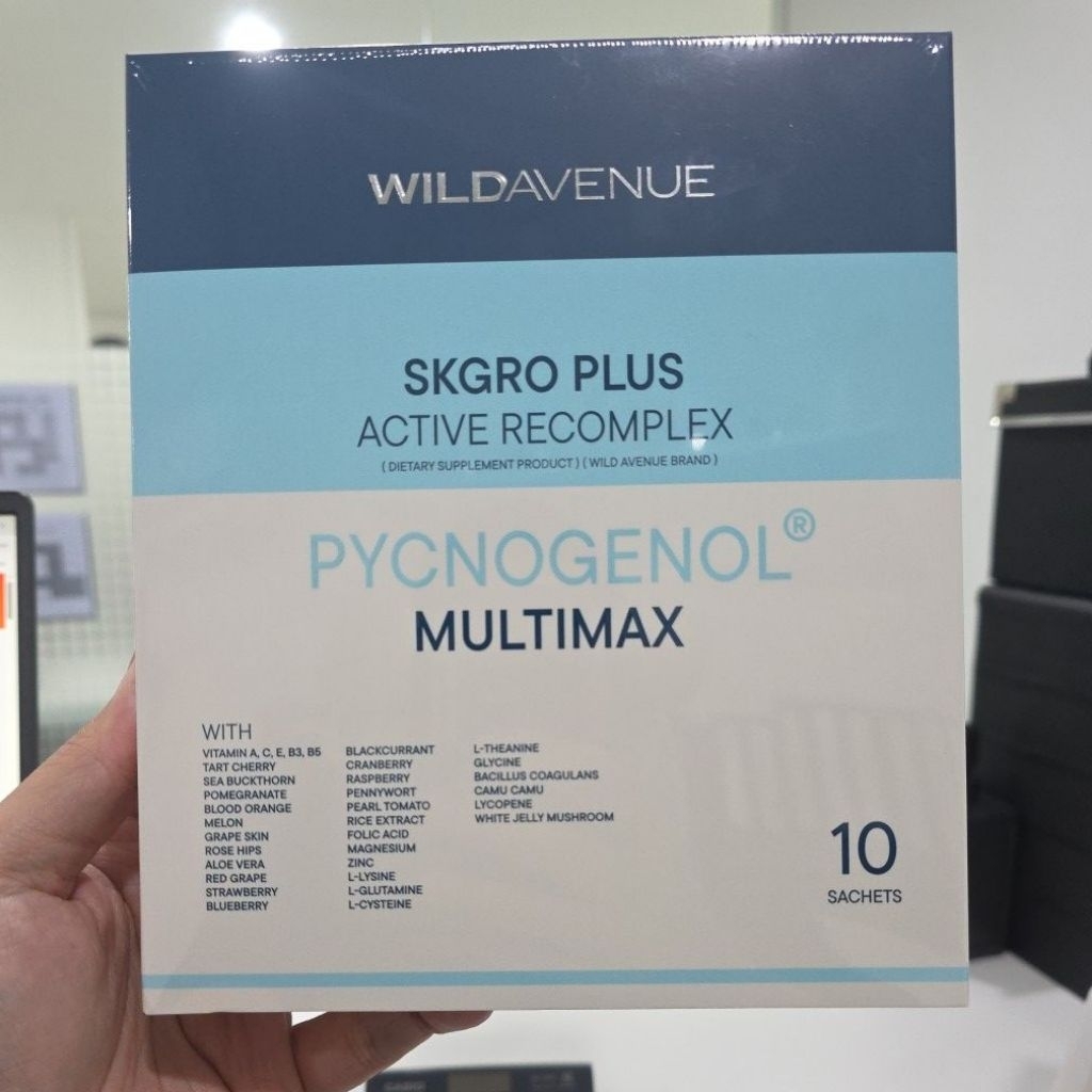 Wild Avenue SKGRO Plus รวมสารสกัด 35 ชนิด บำรุงผิวจากภายใน 10 ซอง