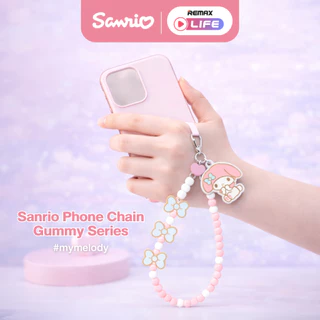 Sanrio My Melody Phone Chain รุ่น Gummy Series สายคล้องลูกปัด ซานริโอ้ ห้อยโทรศัพท์ ลิขสิทธิ์แท้