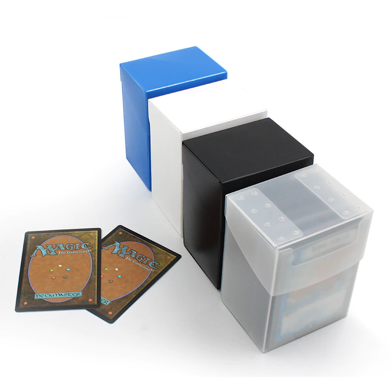 [แถมแผ่นกั้น] Deck Box กล่องใส่การ์ด กล่องเก็บการ์ด 80+ ใบ พลาสติก PP สำหรับ โปเกมอน One piece MTG บอร์ดเกม thumbnail 6
