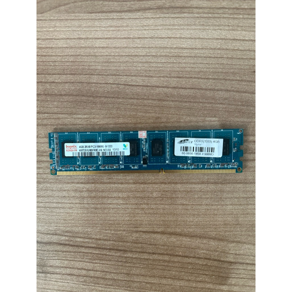 RAM มือสอง DDR3 ขนาด 4GB สำหรับเดสก์ท็อป / แรม DD3R  สำหรับ PC  bus 1333Mhz