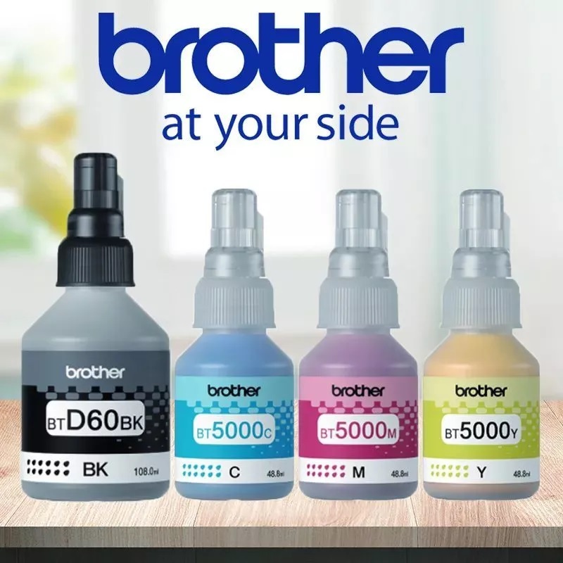 หมึกเติมเเท้ 100% Brother ( BT-D60BK / BT5000C / BT5000M/ BT5000Y) หมึกเติม # D60BK