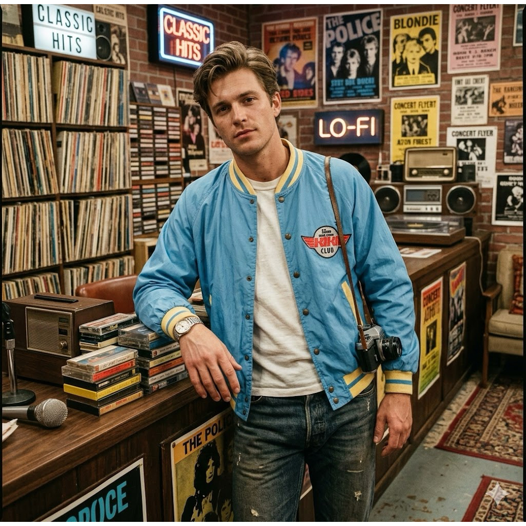 Vintage Jacket เสื้อแจ็คเก็ตวินเทจ เสื้อที่ระลึกจากสถานีวิทยุ 83am Radio Station KIKI Club ฮาวาย สหร