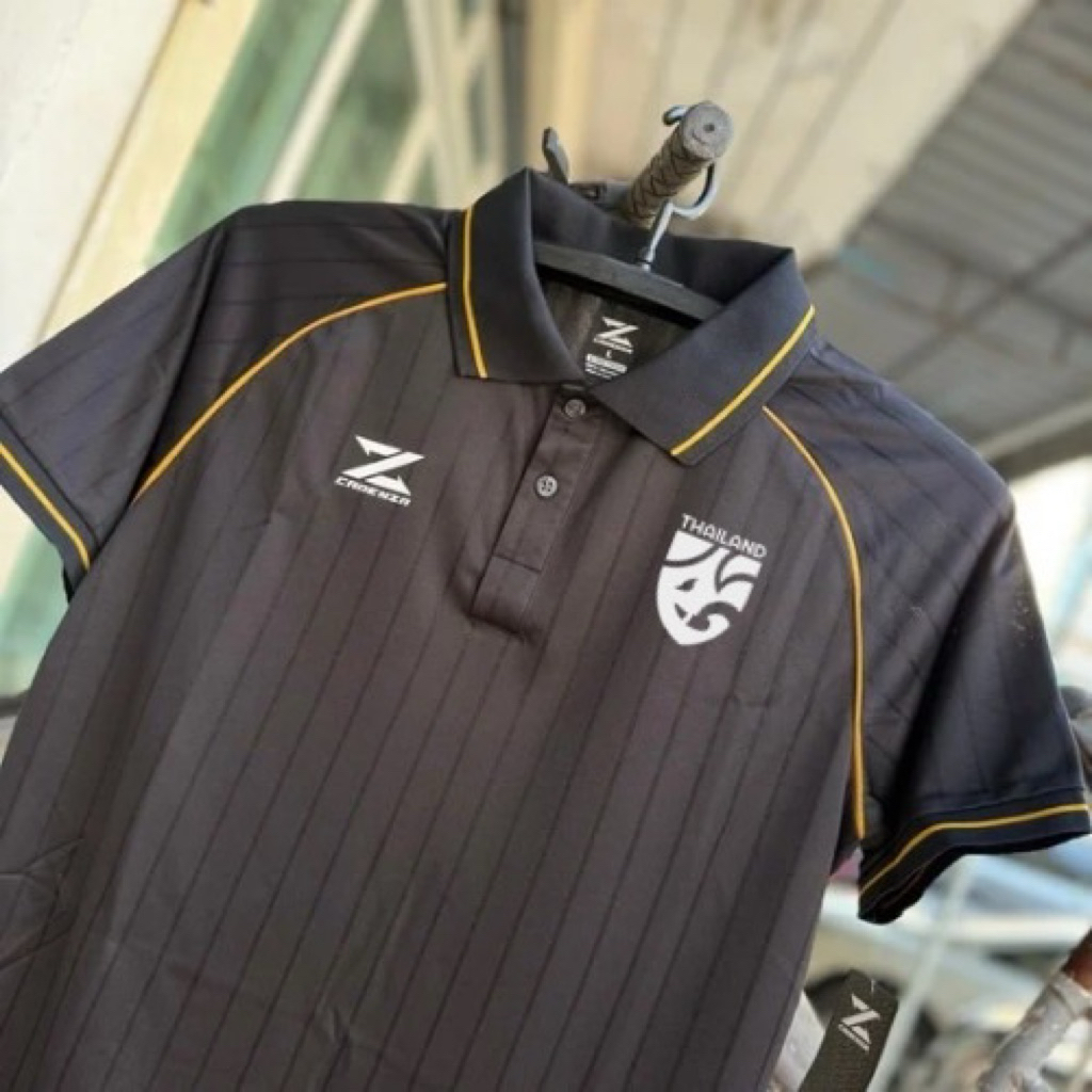 CADENZA THAILAND RETRO DESIGN เสื้อโปโลทีมชาติ ทรง RETRO แถมฟรี!โลโด้ช้างศึก CDL-21