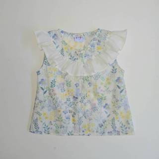 เสื้อไทยเด็กหญิงลายสวนลาเวนเดอร์