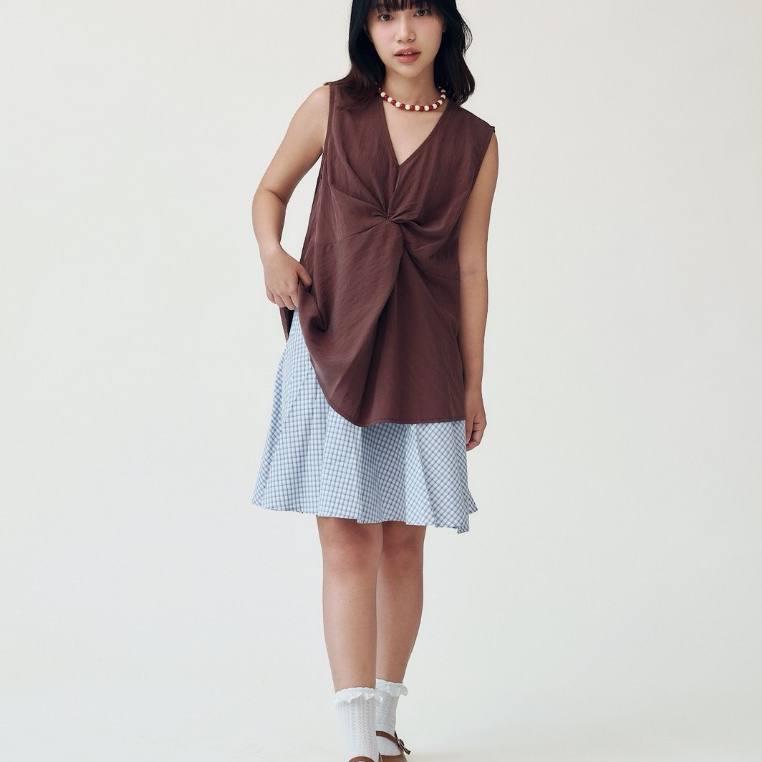 Bluebell Check Skirt by MAMIL