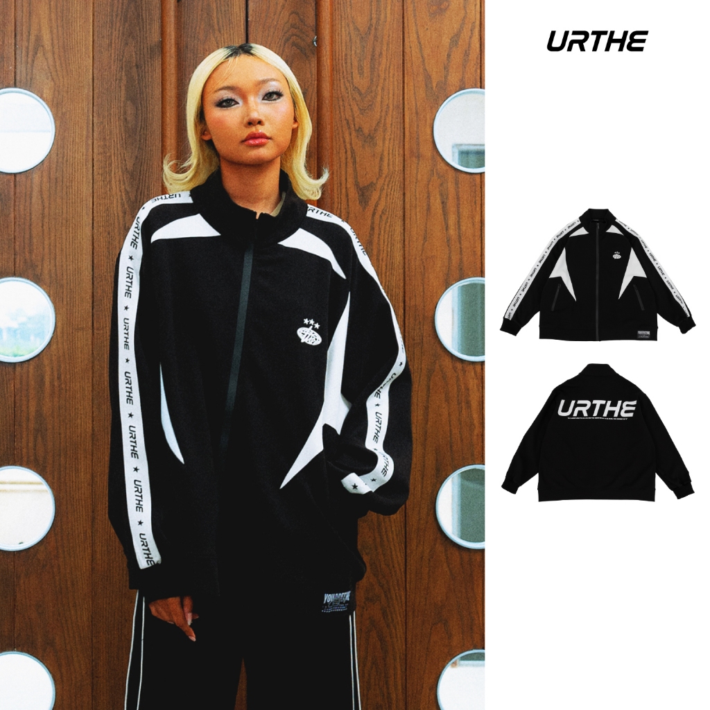 URTHE - เสื้อแจ็คเก็ต เสื้อกันหนาว Oversize รุ่น PLAYER JECKET ZIP-UP