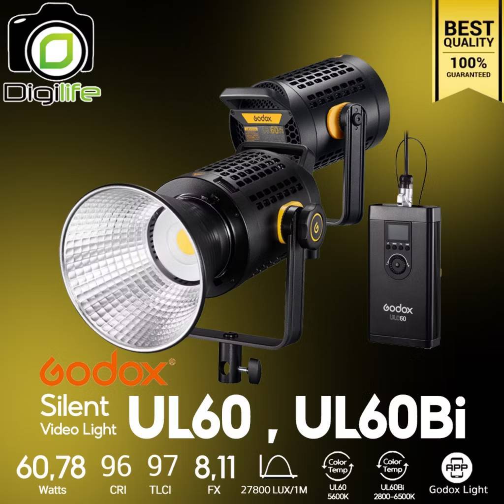 โล๊ะสต็อก*Godox LED UL60 (แสงขาวอย่างเดียว) 60W 5600K Bowen Mount - Godox Thailand  / Digilife Thail