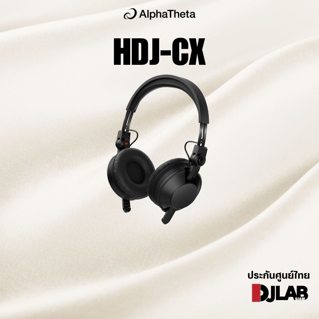 HDJ-CX Pioneer DJ Professional On-ear Headphones หูฟังดีเจ On ear สีดำ