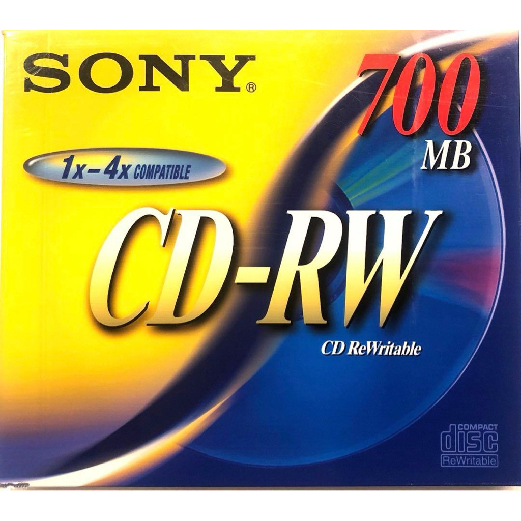 SONY แผ่น CD-RW สำหรับเก็บข้อมูล ขนาด 700MB (1 แผ่น) (YA : 2278) [สินค้าใหม่ ยังไม่แกะกล่อง]
