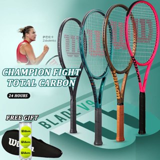 WILSON ไม้เทนนิสพนักงานไม้ ProRF 97 เต็มรูปแบบคาร์บอนพร้อมสต…