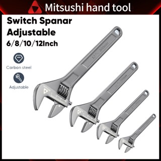 Mitsushi Adjustable Wrench ประแจเลื่อน ด้ามจับถนัดมือ 6-12“ …