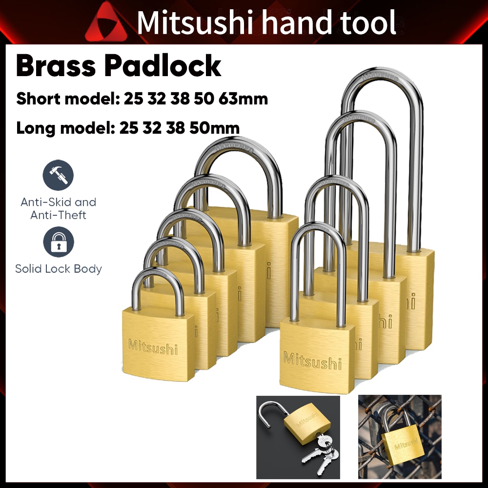 Mitsushi  แม่กุญแจสปริง กุญแจดับเบิ้ลบิลสเตอร์แฟ๊ค หูสั้นและยาว