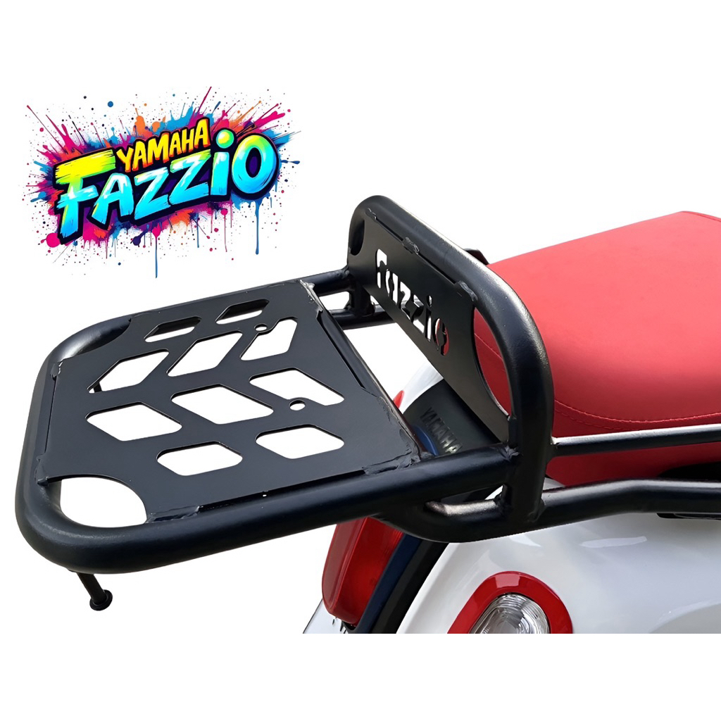 Rack ท้าย Yamaha Fazzio hybrid ปี 2023-2025 ทรง G8 (BW)