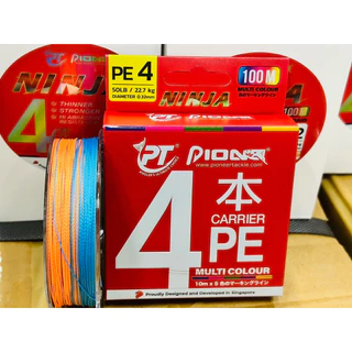 PE NINJA X4 100เมตร 🌈 สี MULTIPLE COLOR 🌈 (check mark)