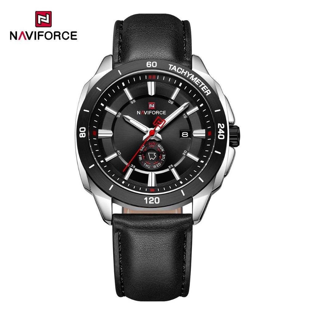 NAVIFORCE นาฬิกาข้อมือผู้ชาย รับประกัน 1 ปี ของแท้ 💯% สายหนัง รุ่น 9269