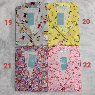 ชุดนอนผ้าซาตินแขนสั้น ขาสามส่วน ไซส์ XXL
