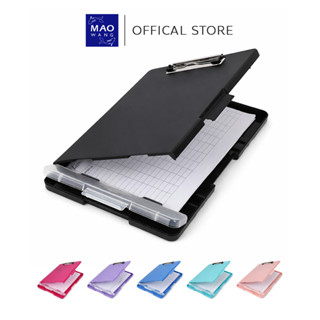 แฟ้มคลิปบอร์ด A4 แบบกล่อง แฟ้มพลาสติกใส่เอกสาร แบบพกพา พร้อม…