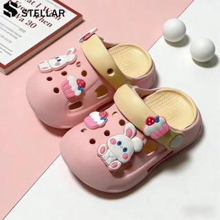 ✨พร้อมส่ง✨STELLAR เด็ก แฟชั่น ฤดูร้อน (เพิ่ม2เบอร์) รองเท้ารัดส้นนิ่มเด็ก พื้นหนา กันลื่น วัสดุEVA รองเท้าแตะเด็กโต