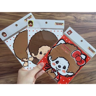 พร้อมส่ง🇹🇭 ที่ติดพรบ.สูญญากาศ 🧸ลายม่อนชิชิ สุดคิวท์ ขนาดทั้งแผ่น 13×15 Cm.