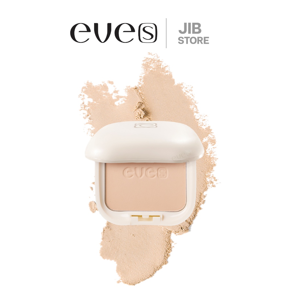 EVE'S แป้งพัฟอีฟส์ สูตรใหม่ แป้งผสมรองพื้น SPF 25 PA+++ คุมมัน กันน้ำ กันเหงื่อ