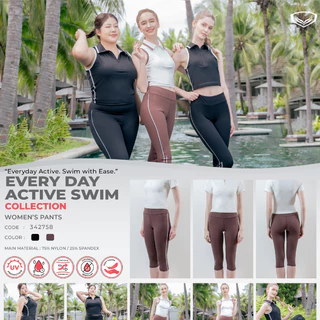 GRAND SPORT กางเกงว่ายน้ำหญิงขาสี่ส่วน รหัส : 342758