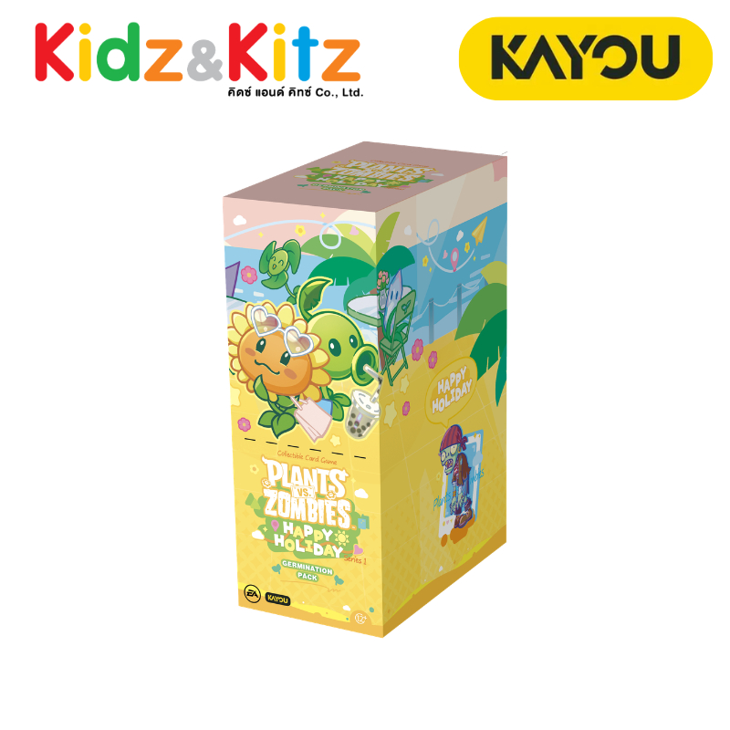 Kayou Plants Vs. Zombies-Happy Holiday-Germination Pack-Series 1 / การ์ดสะสม ยกกล่อง 18 ซอง