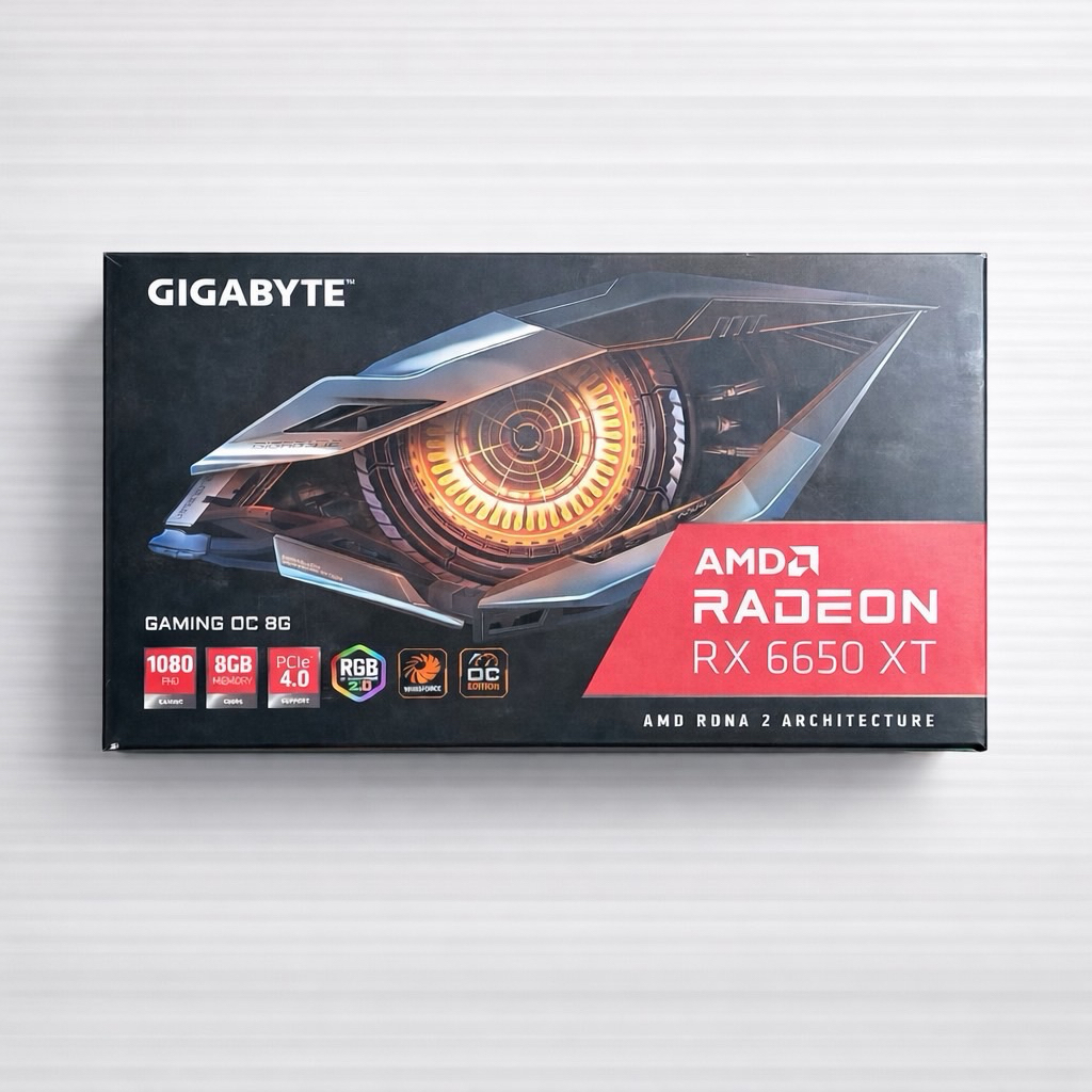 กล่องการ์ดจอ การ์ดจอ กล่อง การ์ดจอ GIGABYTE RX 6650 XT