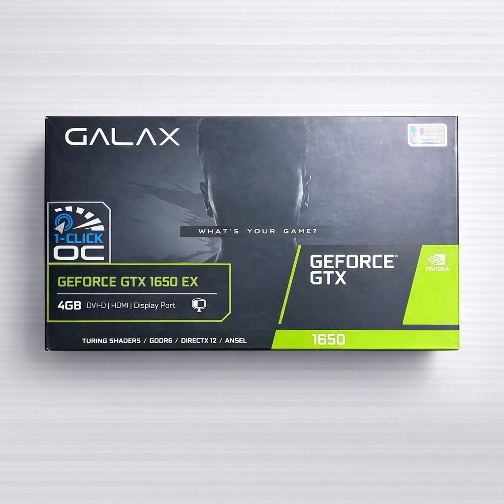 กล่องการ์ดจอ การ์ดจอ กล่อง การ์ดจอ GALAX GEFORCE GTX 1650