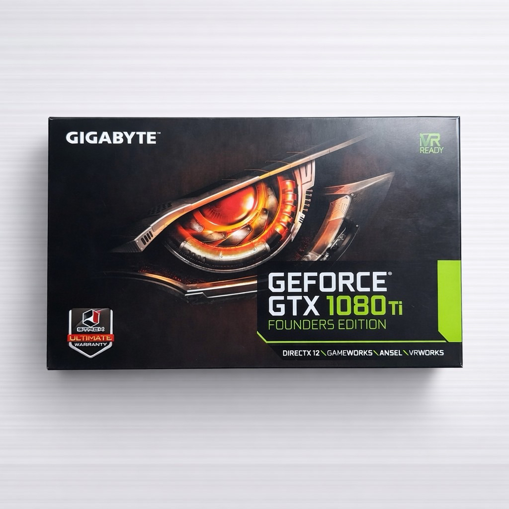 กล่องการ์ดจอ การ์ดจอ กล่อง การ์ดจอ GIGABYTE  GEFORCE GTX 1080Ti FOUNDERS EDITION