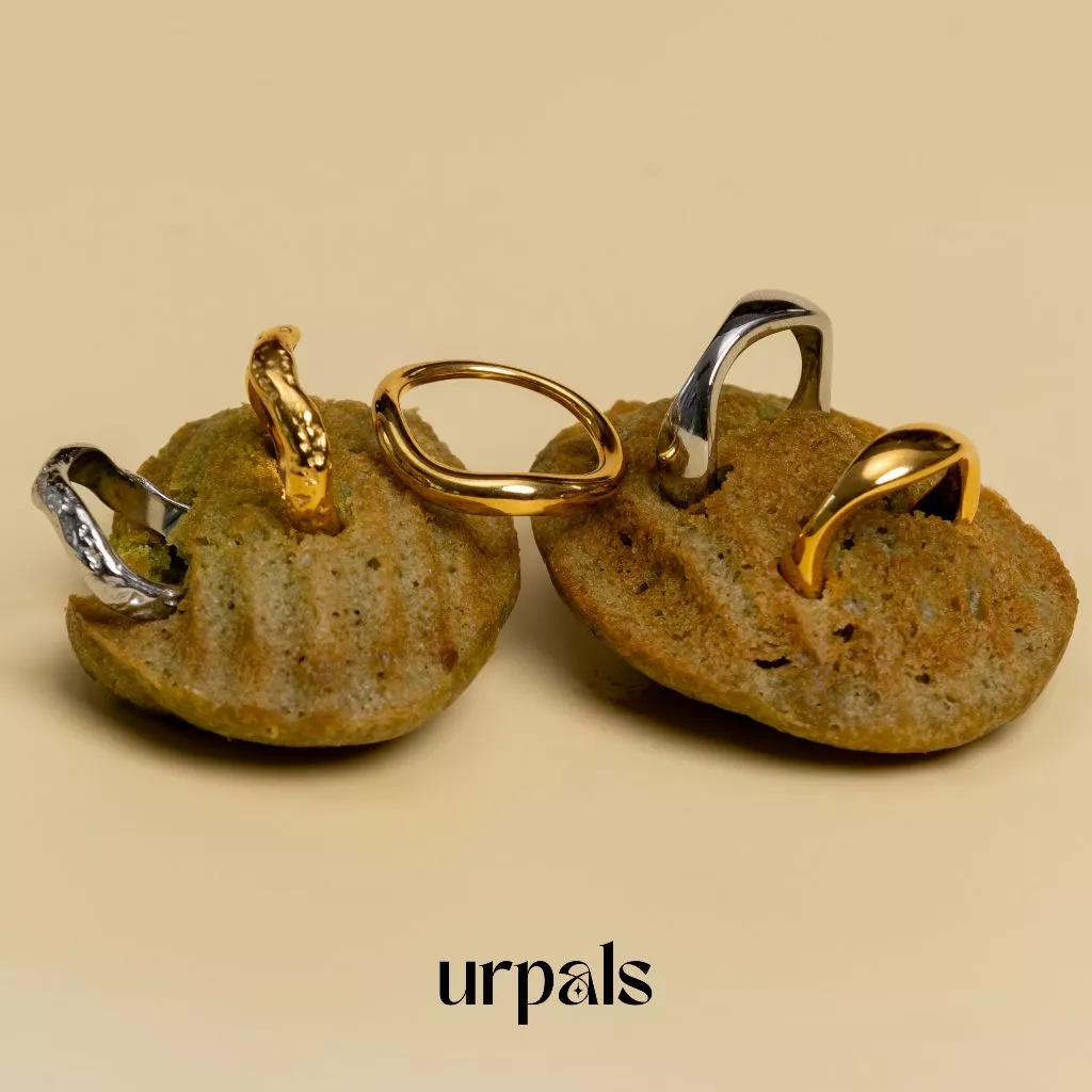 URPALS แหวน แหวนเกลี้ยง Stainless ชุบทอง18K ใส่ได้ทุกวัน แมทง่ายทุกลุค
