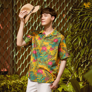 เสื้อเชิ้ตฮาวายผู้ใหญ่ [Papillon]Adult Oversized Summer Shir…