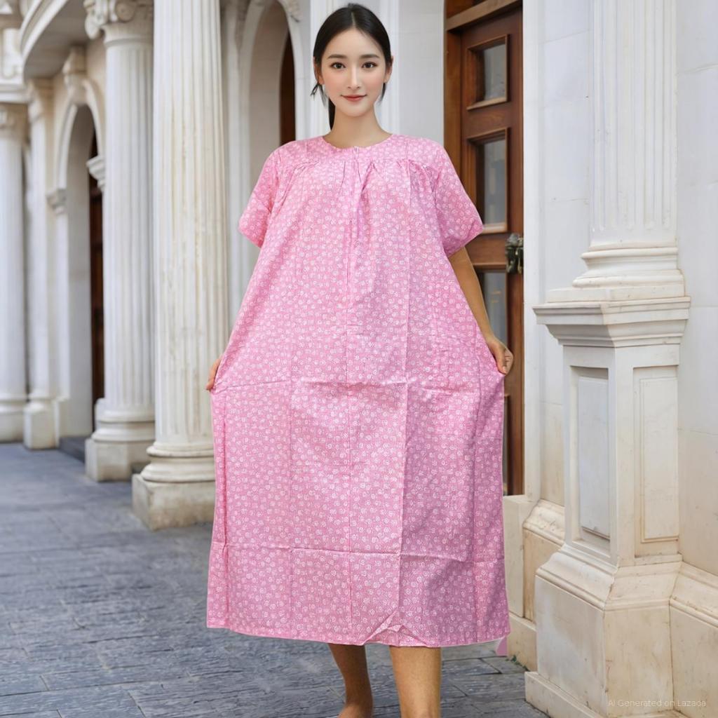 ชุดนอนไซส์ 2XL ผ้าคอตตอนใส่สบายไม่ร้อน *รอบอก 44 - 54 ใส่ได้ ( รอบอกเสื้อวัดตึง 56 นิ้ว )