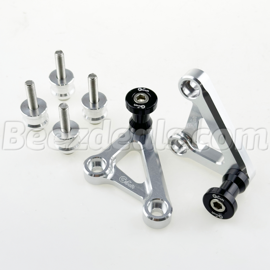 GCRAFT สปูนขาตั้งล้อหน้า จีคราฟ (เงิน) Honda Monkey 125 | Dax 125 | MSX 125 | MSX 125 SF | Grom 125