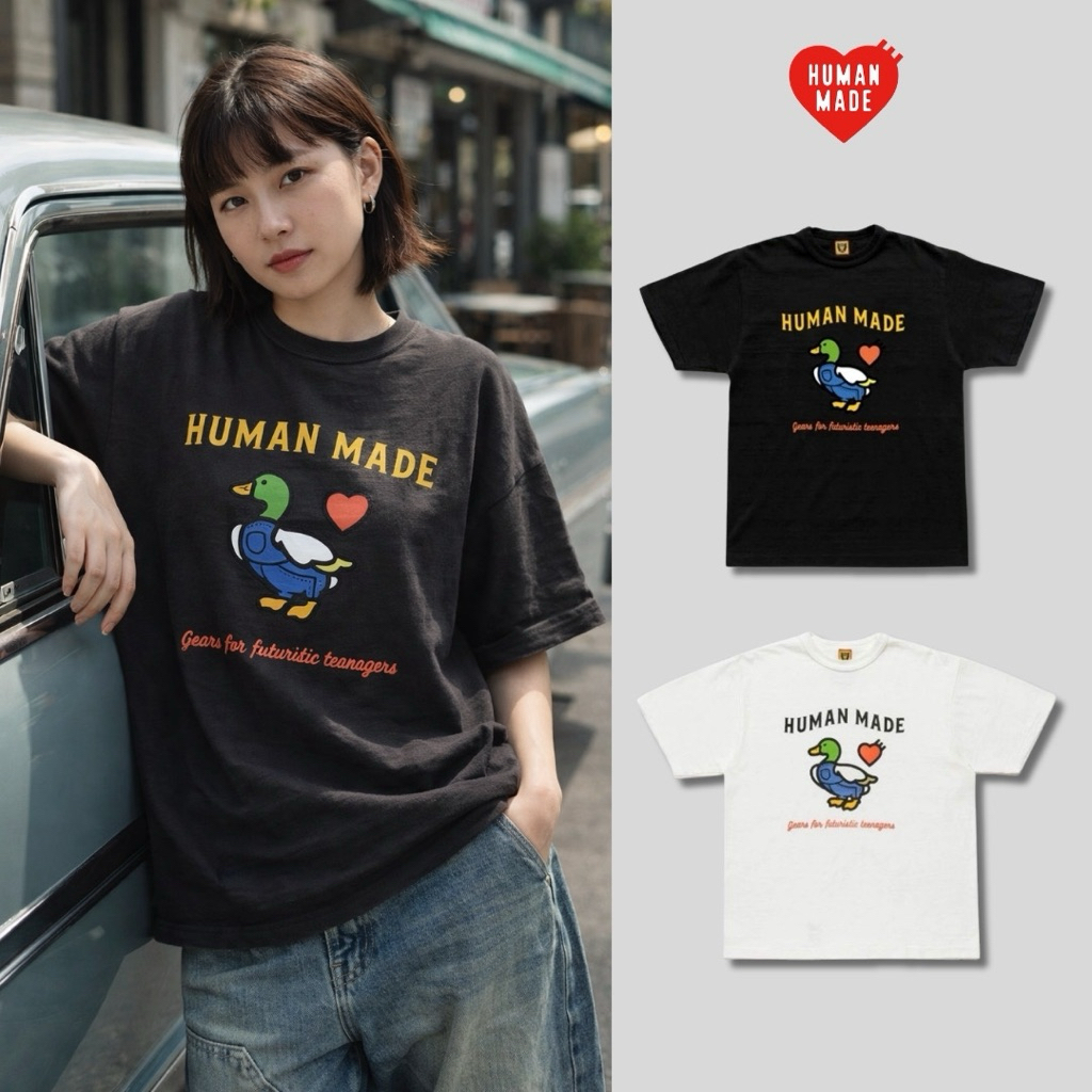 พร้อมส่ง / เสื้อยืด Human Made 💯 Duck Graphic Tee แขนสั้น พร้อมส่งจากไทย ส่งสินค้าทุกวัน ส่งเร็ว