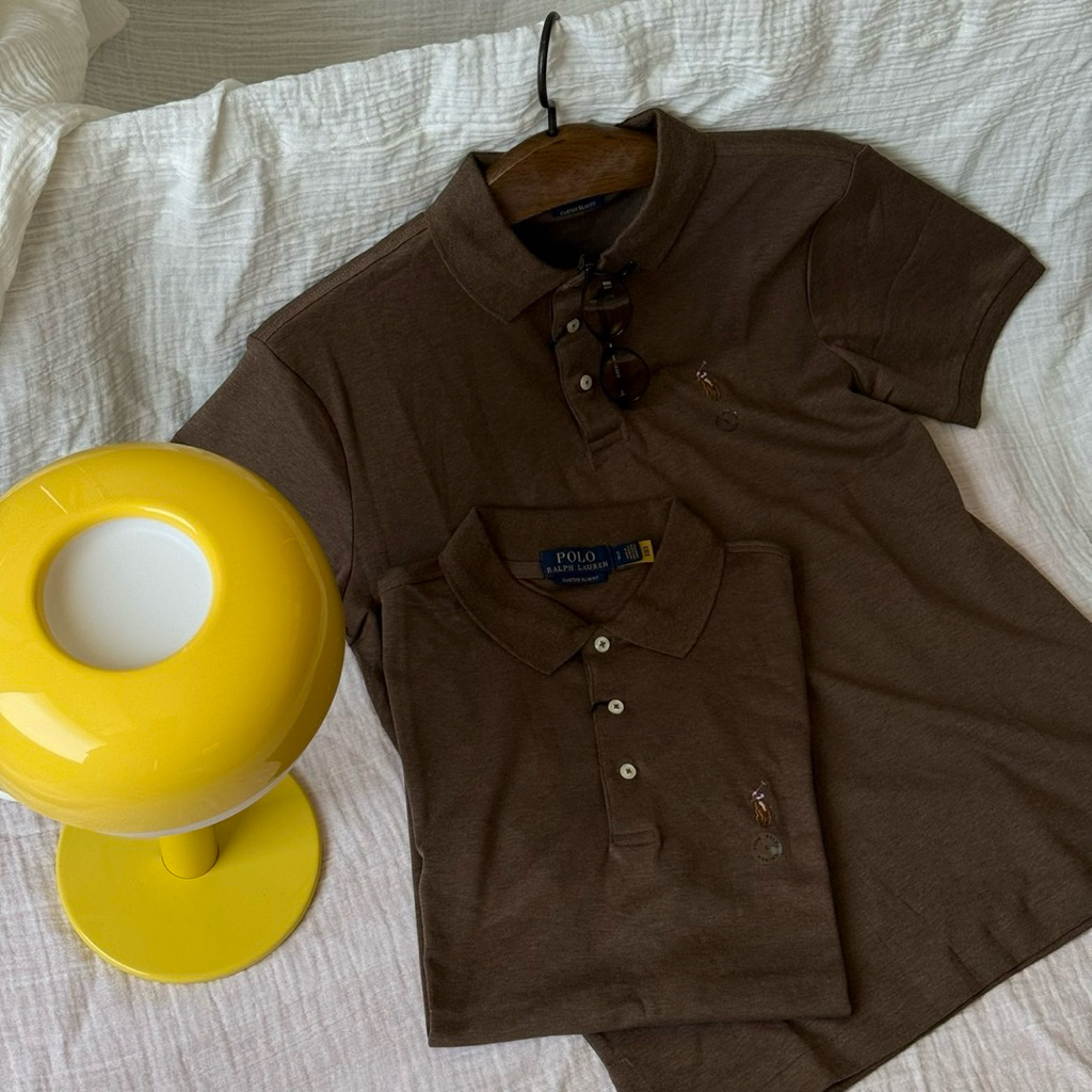คอปก custom Fit Solid Soft Cotton Short Sleeve