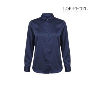 LOF-FI-CIEL woman's shirt Silk satin เสื้อเชิ้ตผู้หญิง แขนยา…