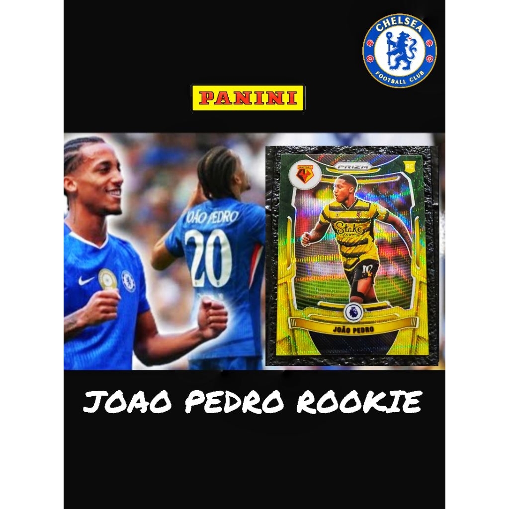 การ์ดฟุตบอล Joao Pedro ปี Rc 2021-22 Panini Prizm Premier Multi Color Prizm
