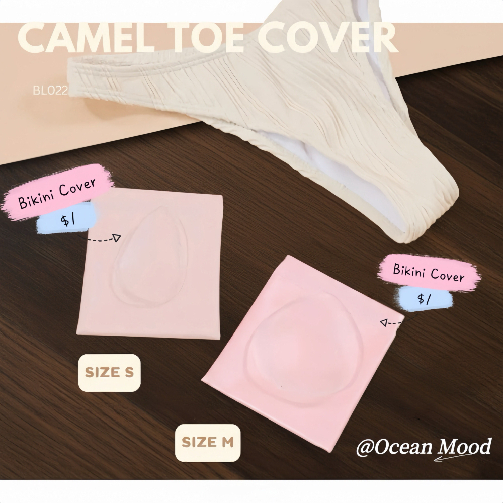 แผ่นกันโป๊ บิกินี่ แผ่นซิลิโคนกัน Camel Toe Cover ใส่กับบิกินี่ กันน้ำ เนียน ไม่เห็นรอย | Ocean Mood