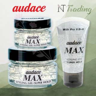 Audace Max Styling Gel-Super hold | ออด๊าซ แมค สไตล์ลิ่ง เจล | เจลจัดแต่งทรงผม | แห้งเร็ว อยู่ทรงนาน มันเงา 50,100,200 g