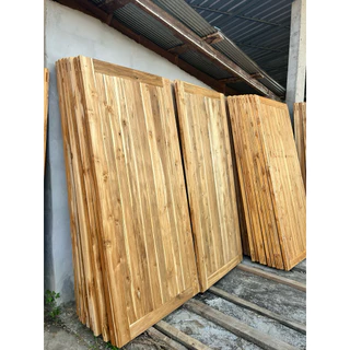 ประตูไม้สัก วงกบไม้สัก เกรดเอ ประตูบานทึบ70x180,70x200,80x180,80x200,90x180,90x200,100x180,100x200บานสายฝน ไม้สักแท้