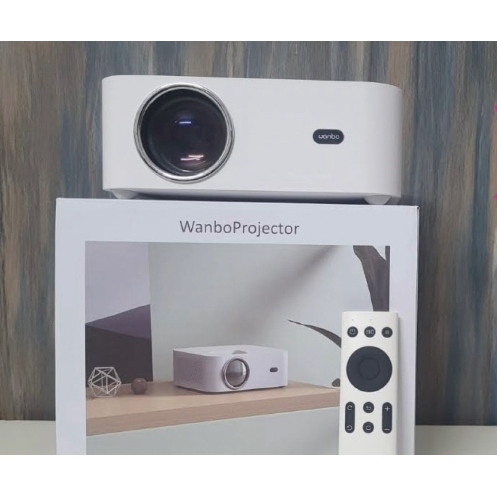 Wanbo X1 Pro Projector โปรเจคเตอร์ HD 1080p Android ดู Netflix YouTube ได้ มือสอง สภาพดี