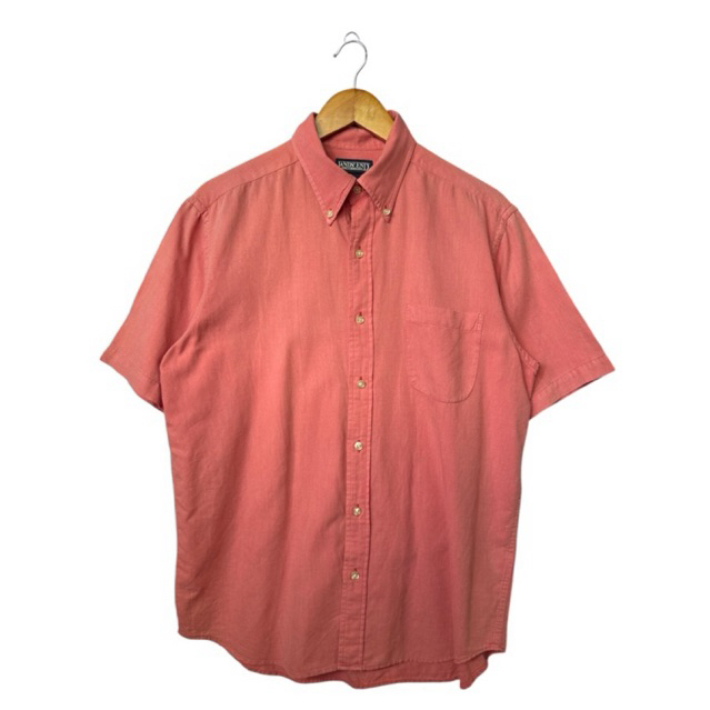 LAND’S END เสื้อเชิ้ตแขนสั้นBD Collar Light Pink Shirt