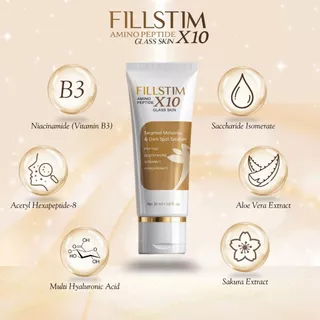 โปรพิเศษ 1 หลอด FIL-STIM ฟิลสติม อมิโน เปปไทด์ เอ็กซ์สิบ กลาส สกิน 1 หลอด 30 ml.