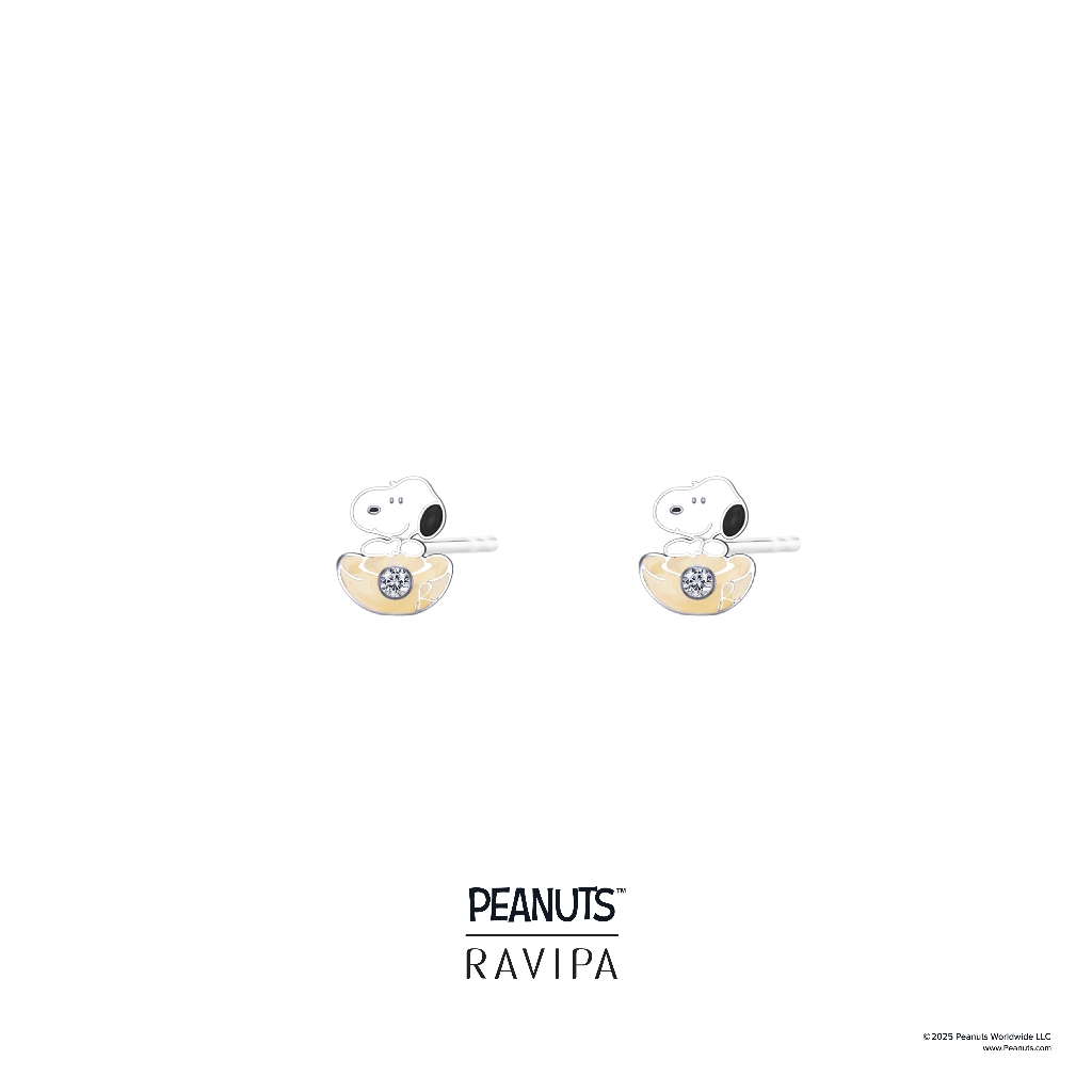 Ravipa | Snoopy Golden Bucket Studs - ต่างหู
