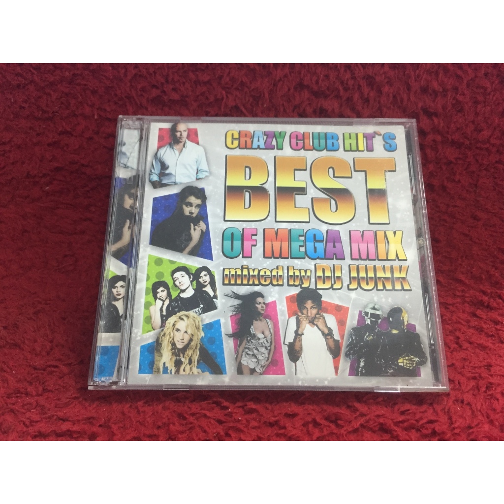2 CD DJ Junk - Crazy Club Hit's - Best of Mega Mix สภาพตามปก CA68-45